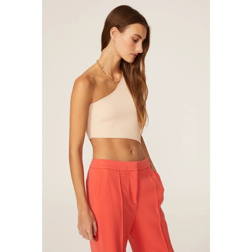 A.L.C. NWT $225 Colby Bodycon Bandage Stretch One Shoulder Top Size XL